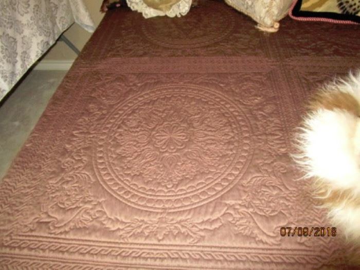 Beautiful brown bedspread 