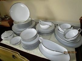 Japan dishes.  See bottom stamp in next pic.  Hand painted.