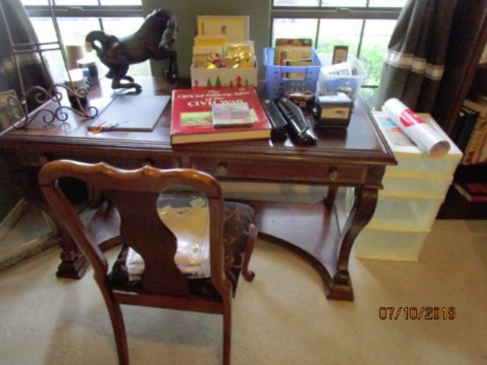 Executive Desk.  Beautiful medium wood.  In very good condition.