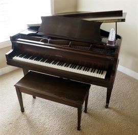 Lyon and Healy Grand Piano, SN# 37912 With Bench, Metronome And Music