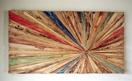 Vintage Wood Art By Paul Michael 32"H x 59"W