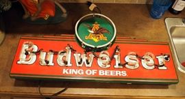 Neon Budweiser Bar Sign