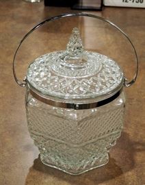 Pressed Glass Ice Bucket, Margarita Glasses Qty 4, Wine Glasses Qty 4 And More