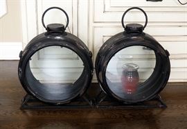 Replica Candle Lanterns 16"Dia, 22"H x 8"D Qty 2