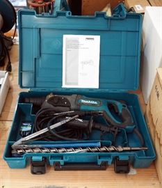 Makita Combination Hammer In Hard Case With Original Manual