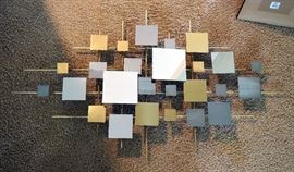 Curtis Jere Wall Sculpture Approx 4' x 2'