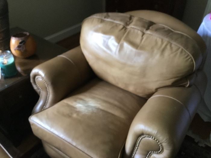Leather armchair.