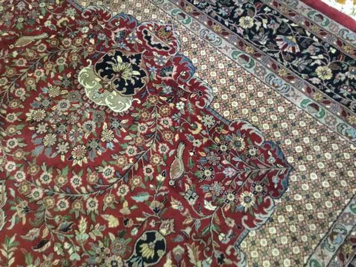 Large oriental rug.