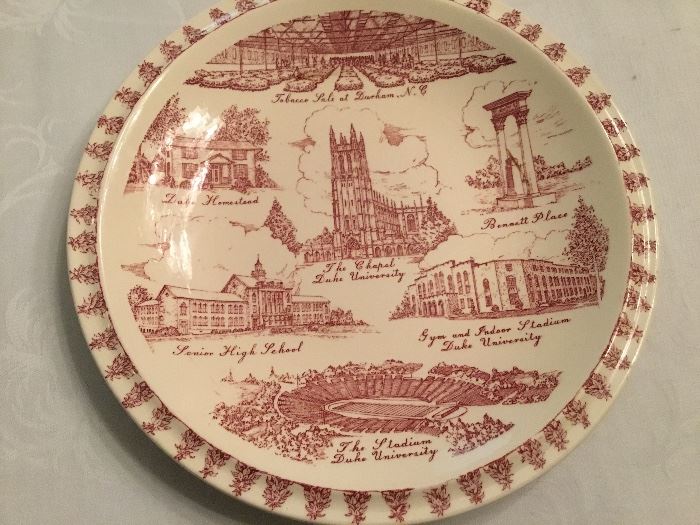 Vintage Durham transferware plate.