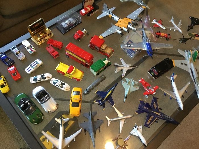 Cars and planes and trucks and busses.