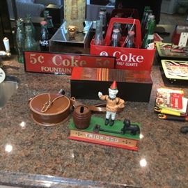 Coke items and a repro bank.