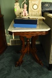 Victorian marble top table 