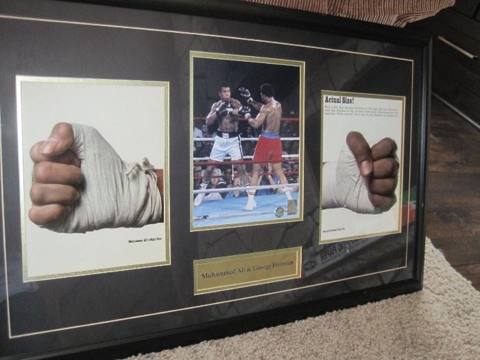 "The Rumble in the Jungle" Ali .V. Foreman photo with Certificate of Authenticity.