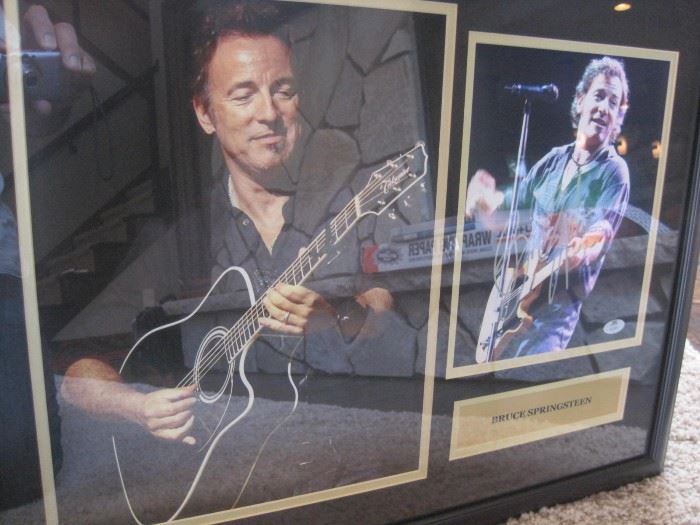 Bruce Springsteen Signed Photograph with certificate.