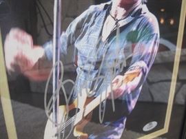 Bruce Springsteen Signed Photograph with certificate.