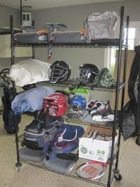 Sporting goods. Hockey. Golf. Tennis.