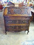 Beautiful Highly Carved Drop Front Secretary