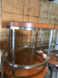 #1 (4) metal and laminate round tables 36x31 $75 ea $600.00