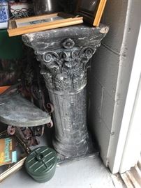 #5 pedistal ferm collumn stand 56 in tall $40.00