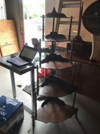 #12 metal round table basket weave top yellow 30x29 $75.00
#13 glass top computer desk 48x23x30 $75.00