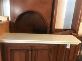 #39 4 foot white pottery barn shelf $45.00
