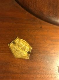 #50 kittinger furniture octangle side table tall pedistal 17x36 $75.00