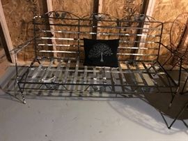 #77 metal sofa for patio 70" L $120.00