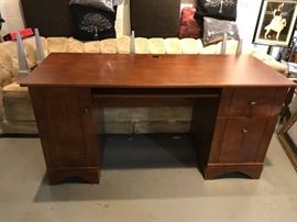 #115 wood divided open shelving 48x12x42 $100.00