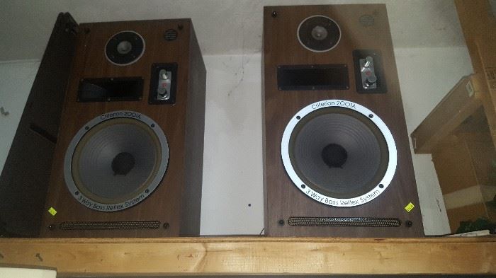 Speakers Criterion 2001A (front panels are on the side)