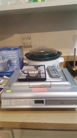 Like New, Under the Counter TV/Stereo/DVD Player. Crockpot, Juicer