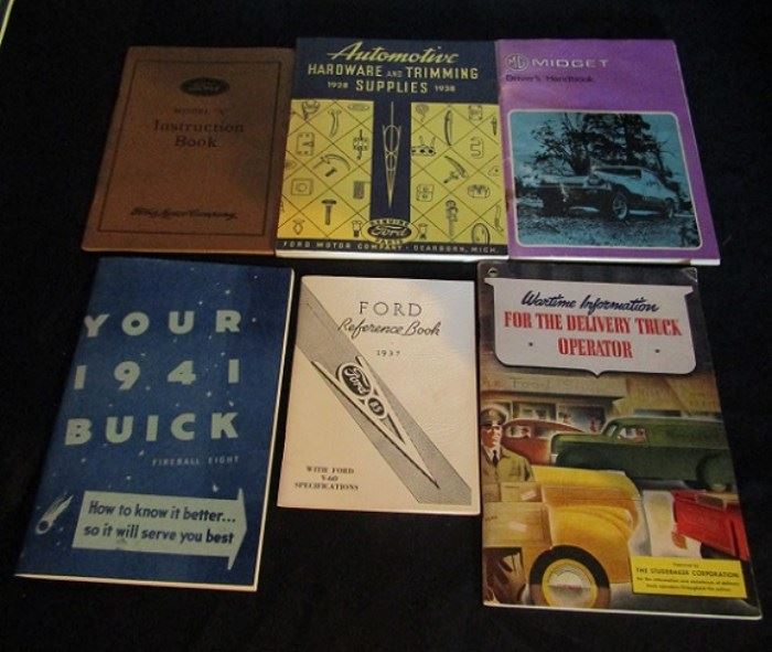 Vintage Auto Books & Booklets