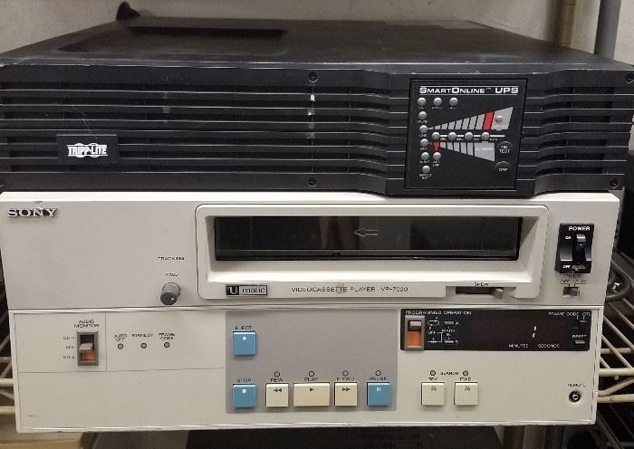 Tripp-lite smart UPS and Sony VCR player