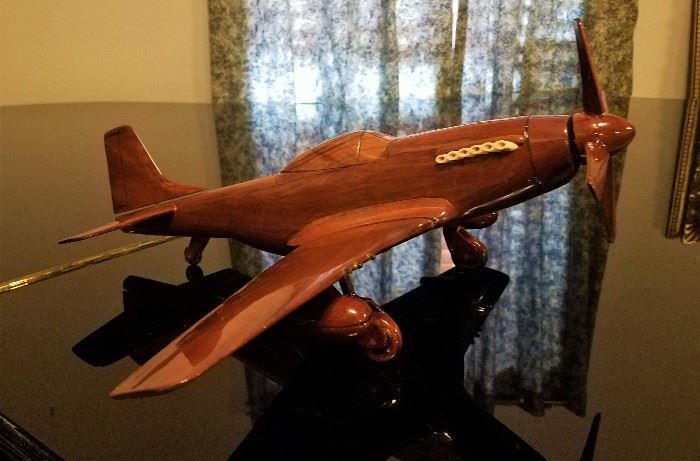 Wooden airplane model