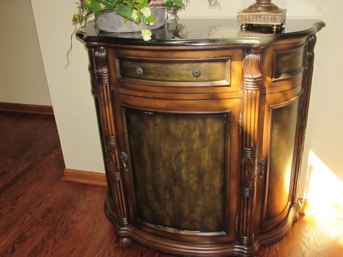 CRESCENT FOYER CHEST, GREAT AMOUNT OF STORAGE 