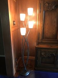 KATHY IRELAND METRO PLAZA UPLIGHT - COPPER BRONZE FLOOR LAMP
