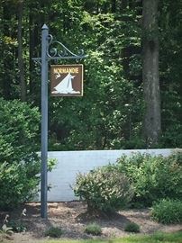 Look for this sign off Hopkins Neck...7/10th of a mile from here to the house.
