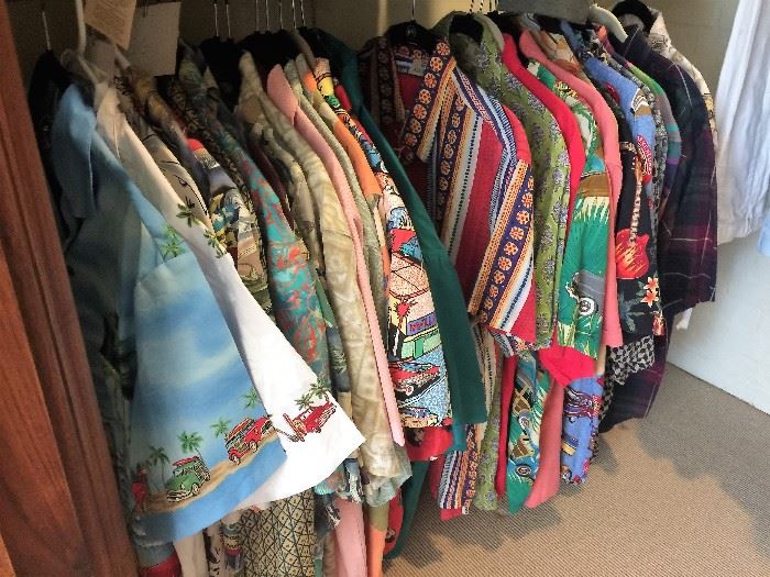 Welcome to Hawaii...huge collection of original Hawaiian short sleeve super cool shirts - most have a car theme! 