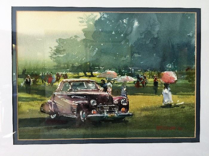 Original Watercolor Painting by Stewart White - signed and dated 2012