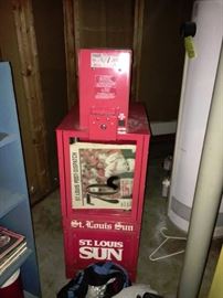 ST. LOUIS SUN NEWSPAPER VENDING BOX