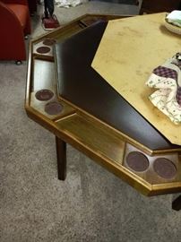 KESTELL FOLDING POKER TABLE WITH DINING TOP