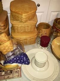 LONGABERGER BASKETS AND POTTERY