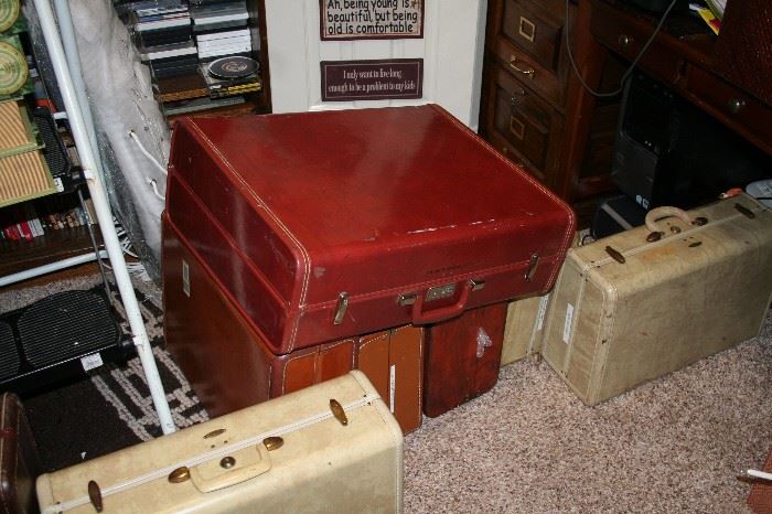 Antique Leather Suitcases 