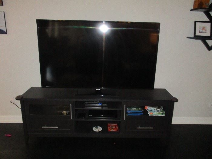 Television on stand