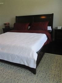 King size master suite bed with mattress