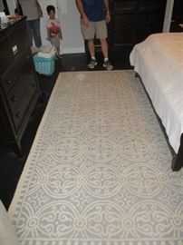 Nice large rug in master suite