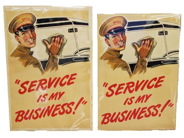 Vintage Shell Service Posters