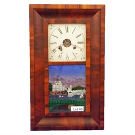 Lot 40 - 19th Century Seth Thomas OG Shelf Clock. 30 hr. time and Strike. 25 1/2" tall. 