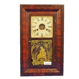 Lot 41 - 19th Century Seth Thomas OG Shelf Clock. 30 hr. time and Strike. 25" tall. 