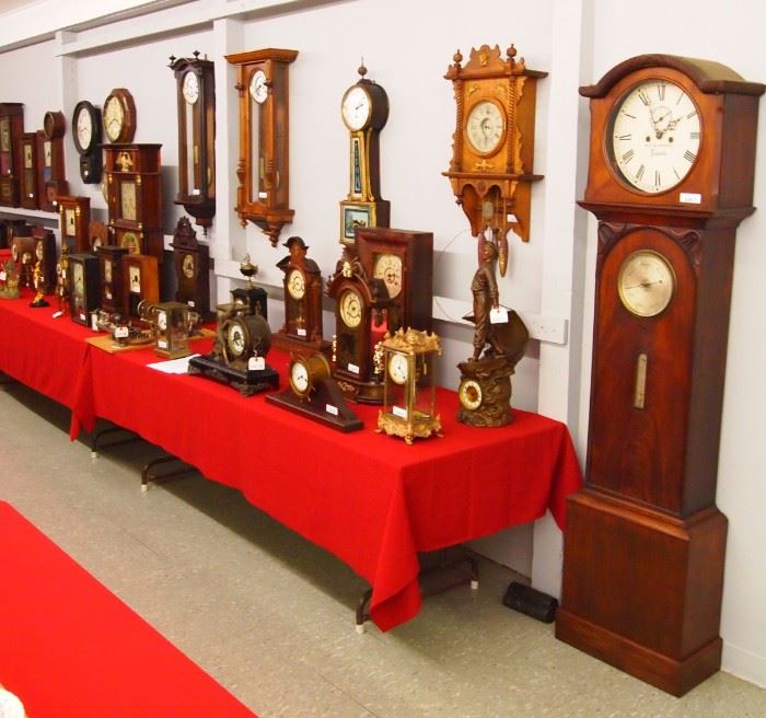 Variety of Antique Clocks