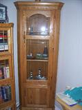 OAK CURIO CABINET